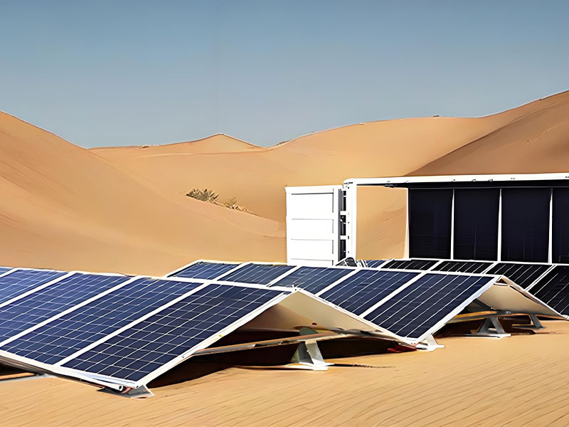 Contenitore solare fotovoltaico (tipo su rotaia)