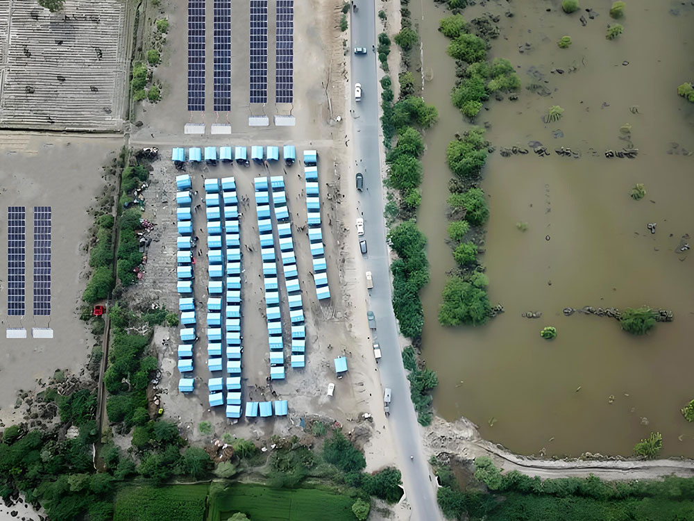 Solar Power Containers for Soccorso e salvataggio in caso di calamità