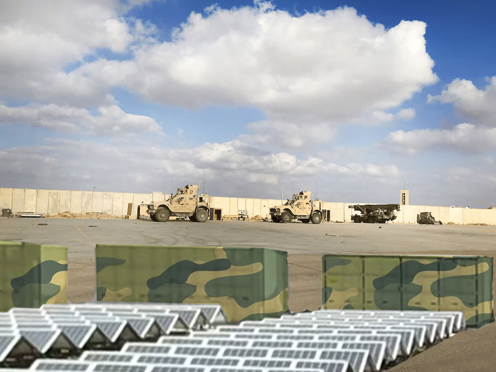 Solar Power Containers for Affari militari